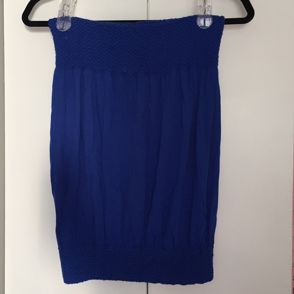 Royal blue Choice tube top